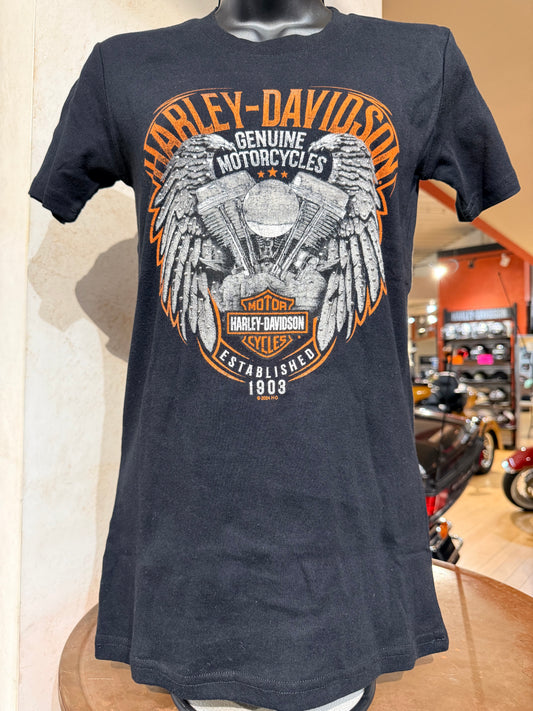 Power Flight Womens S/S T-Shirt Black